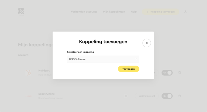 HubSpot - AFAS integratie | Cuex Connect