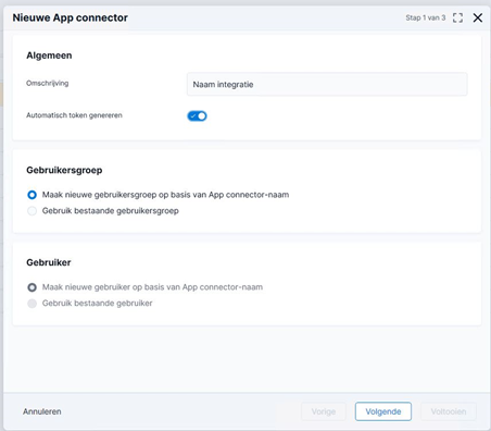 appconnector voorbeeld